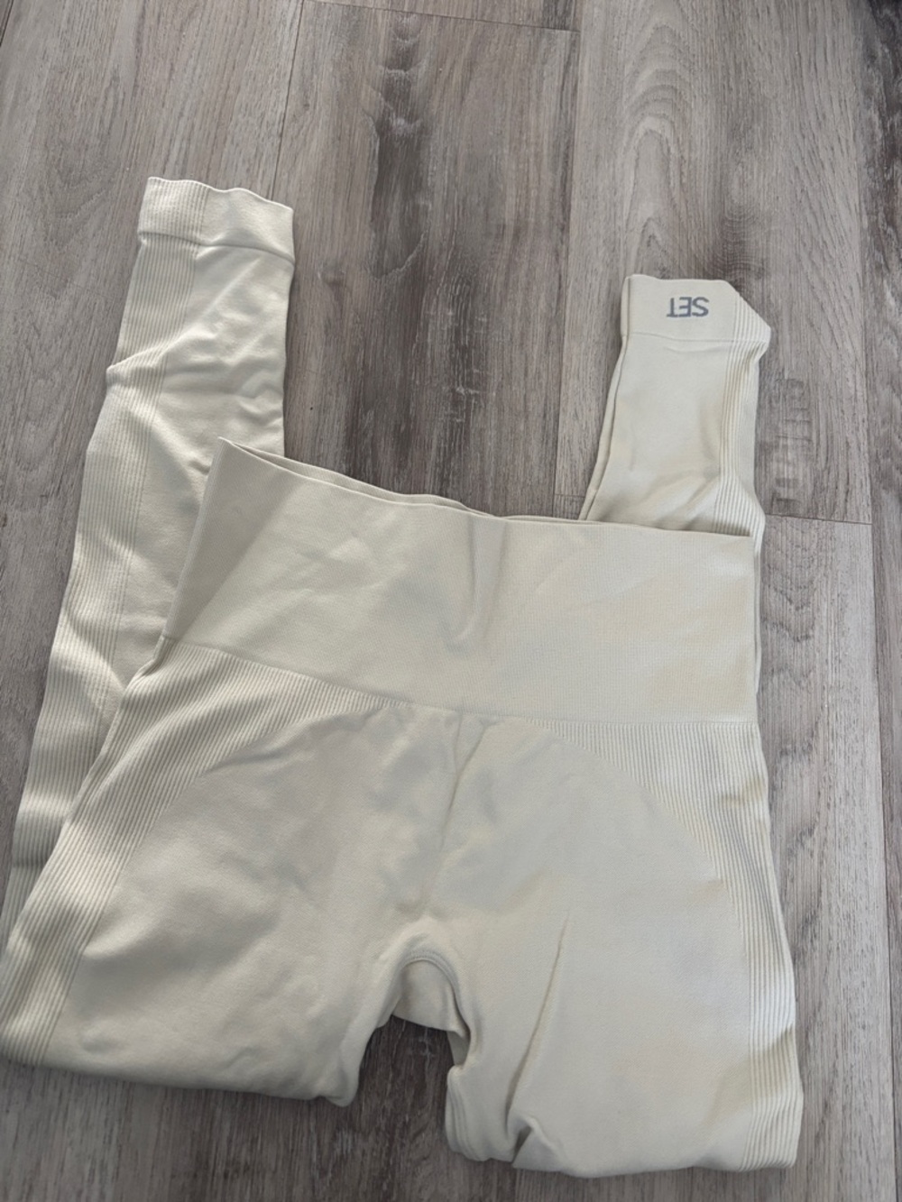 SET Active Cream Seamless High-Waist Leggings